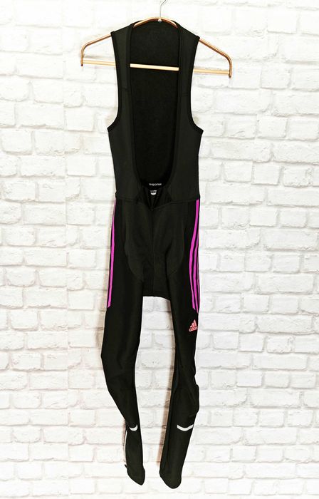 Adidas Дамски гащеризон bib tights за велосипед / колело размер XS  НОВО