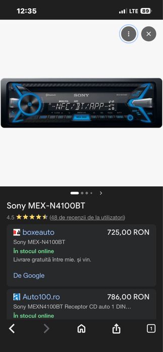 Casetofon Sony Bluetooth