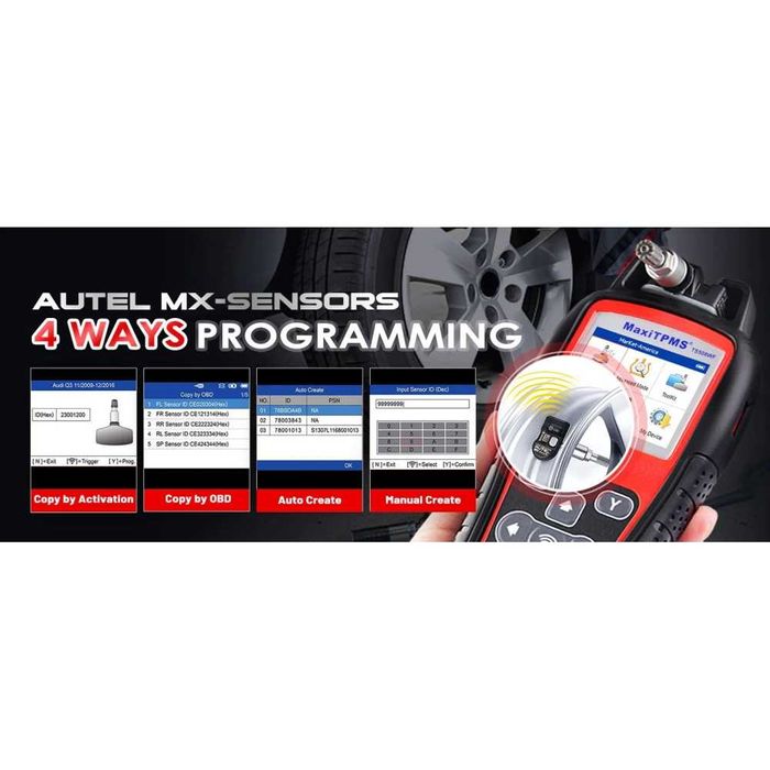 Уред за програмиране на TPMS Датчици Autel MaxiTPMS TS508WF