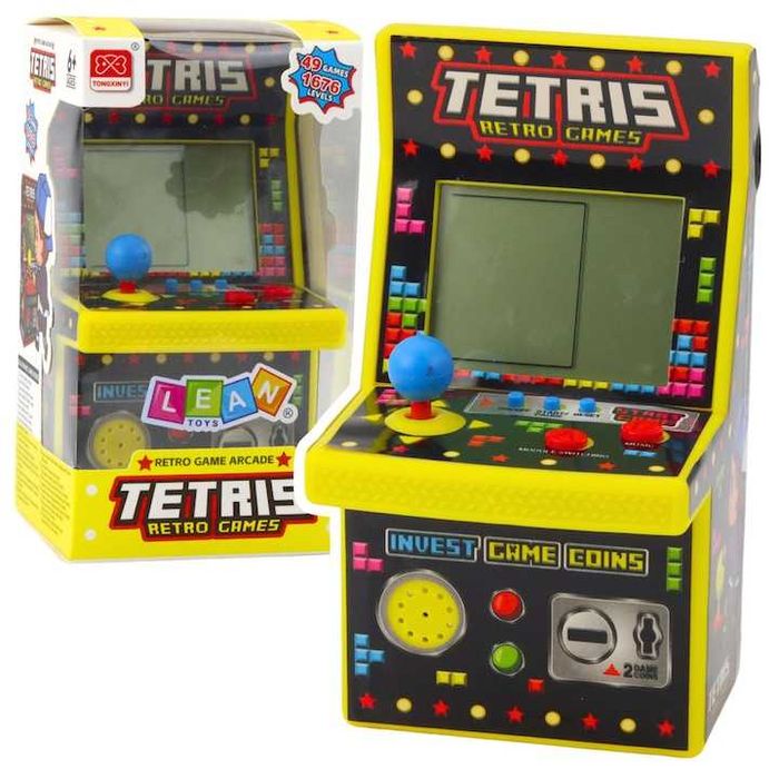 Mini automat de joc Tetris,49 jocuri,1676 niveluri,16x9x8,5cm,nou