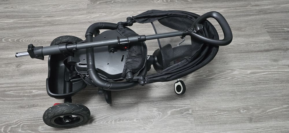 Tricicleta trotineta  cu roti de cauciuc Qplay Rito Rubber