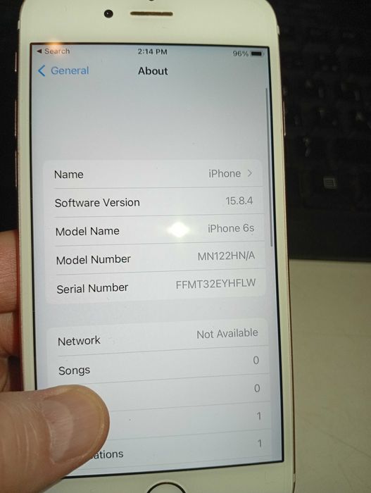 IPHONE 6S Capacitate baterie 91 SI  iPhone SE  capacitate baterie  96%