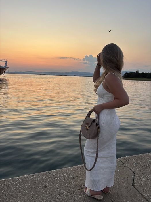 Ръчно изработена чанта от памучен шнур