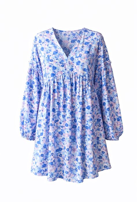 Широка рокля на цветя