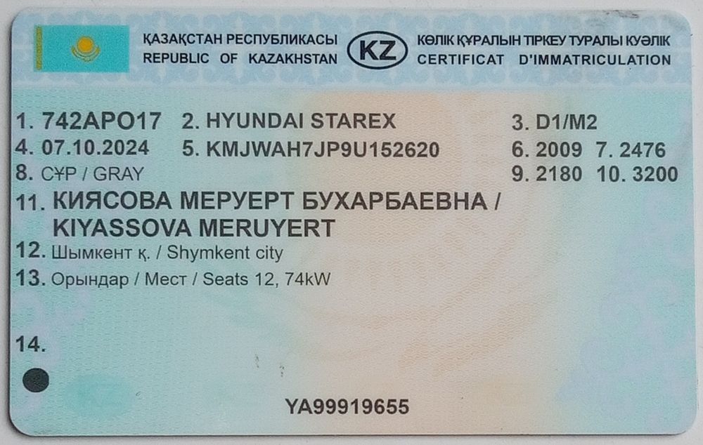 Hyundai Starex 2008 года.