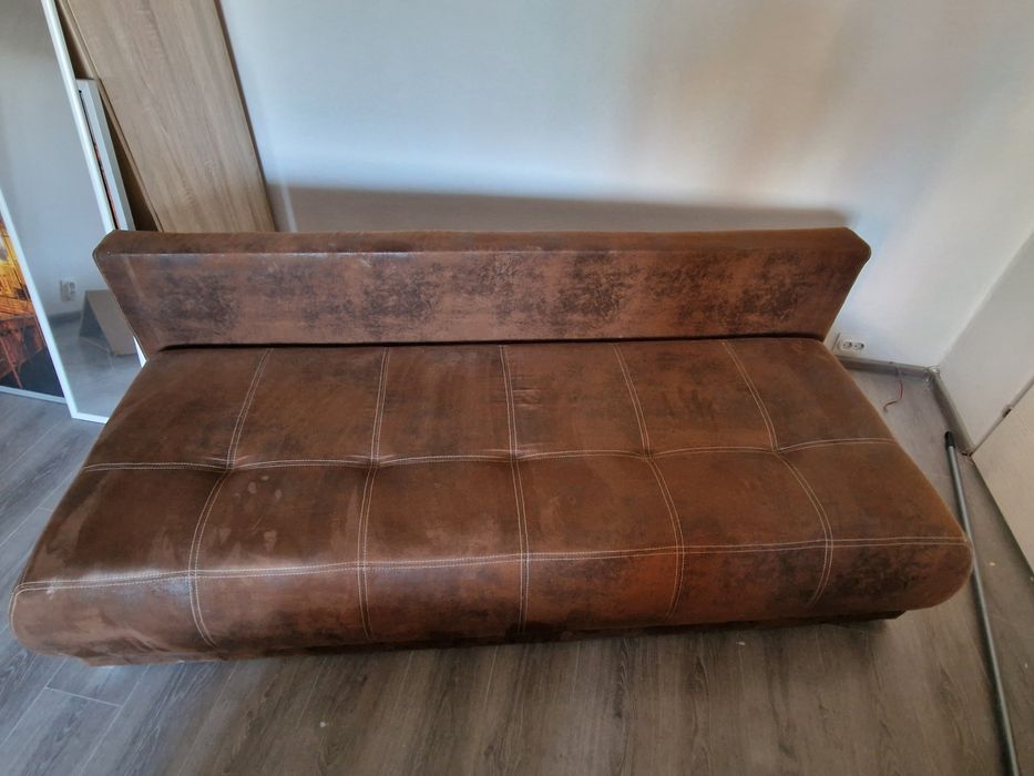 Canapea extensibila modern maro