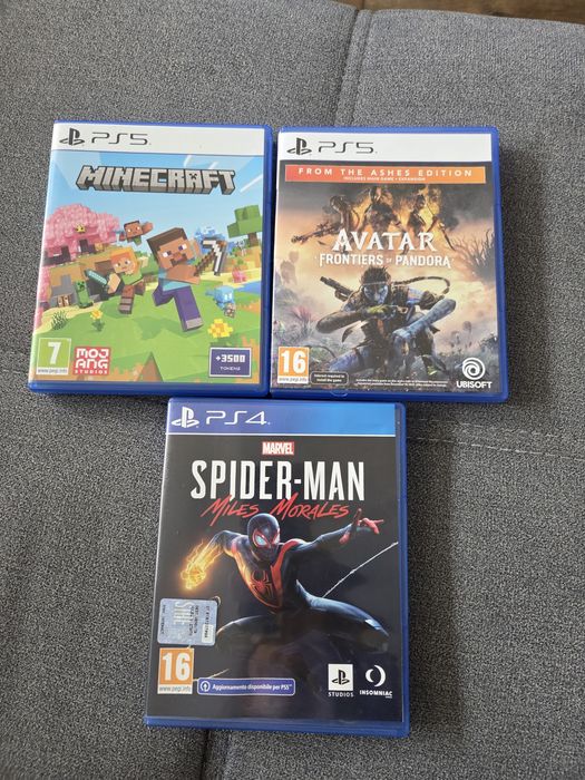 Vand 3 jocuri Spider-Man,Avatar,Minecraft