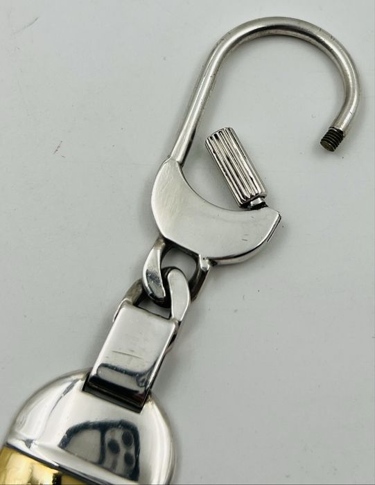 Grand Marnier сребърен италиански ключодържател със златна плочка 18к