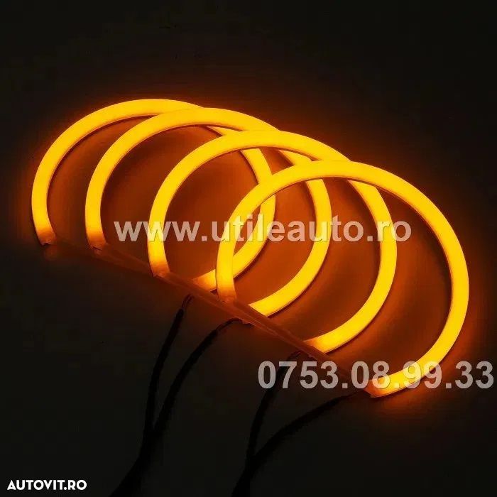 Kit Angel Eyes Cotton DRL Bmw E46 Far Fara Lupa / Far Cu Lupa NOI