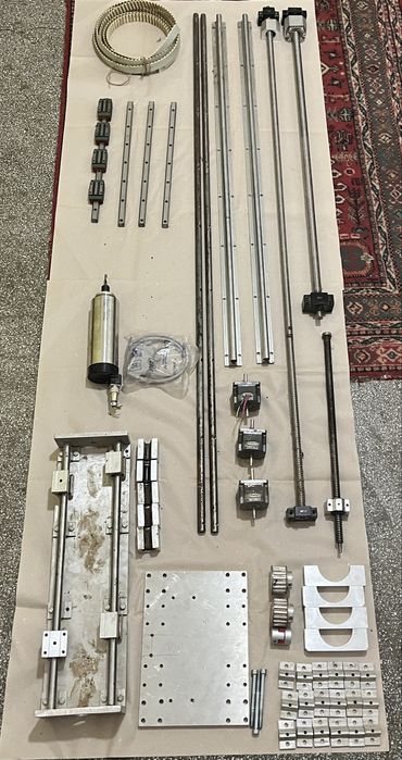 Kit CNC Router profesional, spindle 1,5 Kw, ghidaje lineare