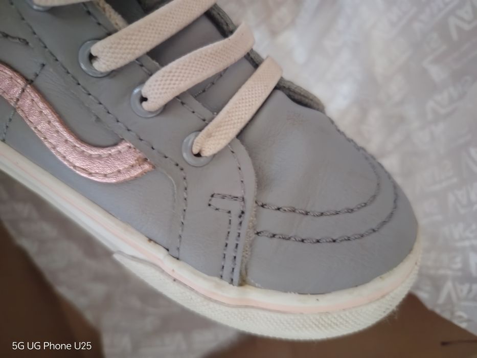Детски обувки Vans естествена кожа
