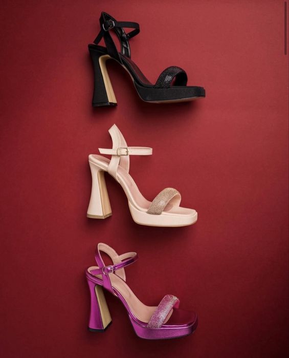 Каблуки черные боссоножки