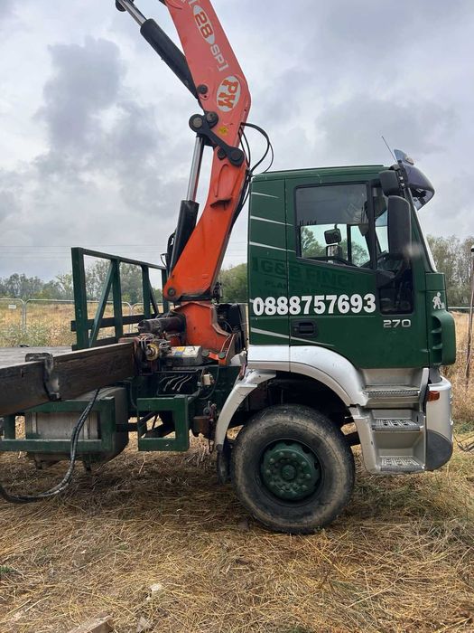 услуги камион с кран, транспорт на всякакви товари
