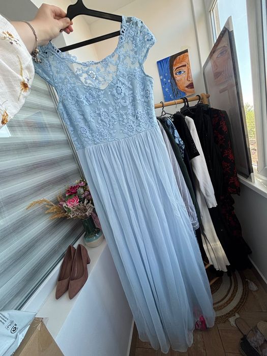 Официална рокля светлосиня