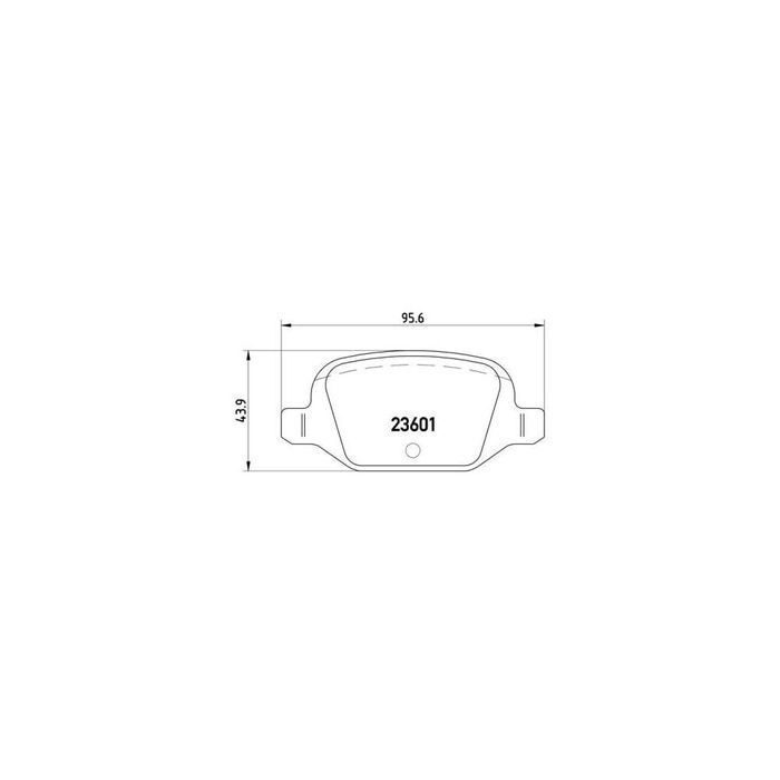 Placute frana spate Fiat 500 (312), 10.2007-, marca SRLine S70-1611