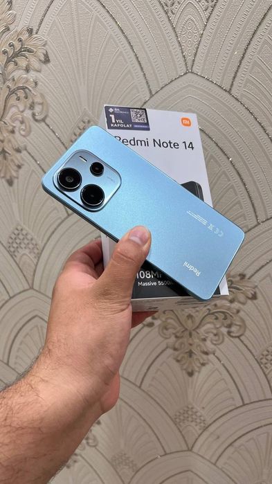 Redmi Note 14 Ideal holatda 8+4/256GB Full Kamplekt