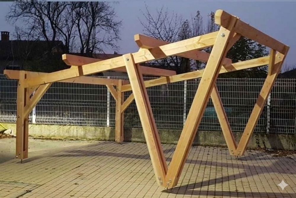 Structura carport pt panouri fotovoltaice
