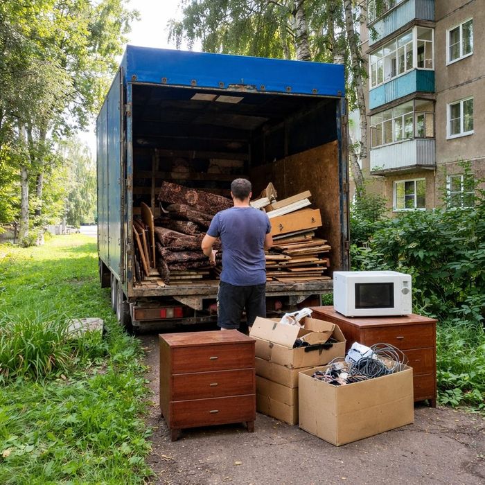 Вывоз мусора с квартир дач дворов утилизация тбо