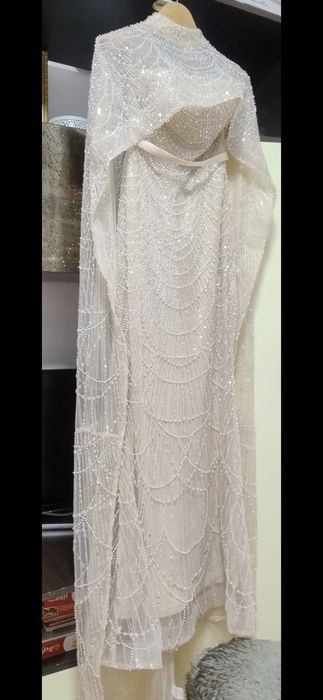 Rochie ocazie lunga bej /champagne