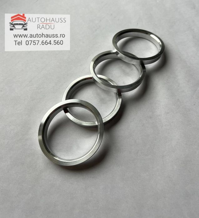 Inele de centrare din Aluminiu 66.6 x 57.1 Jante VW Audi Mercedes BMW