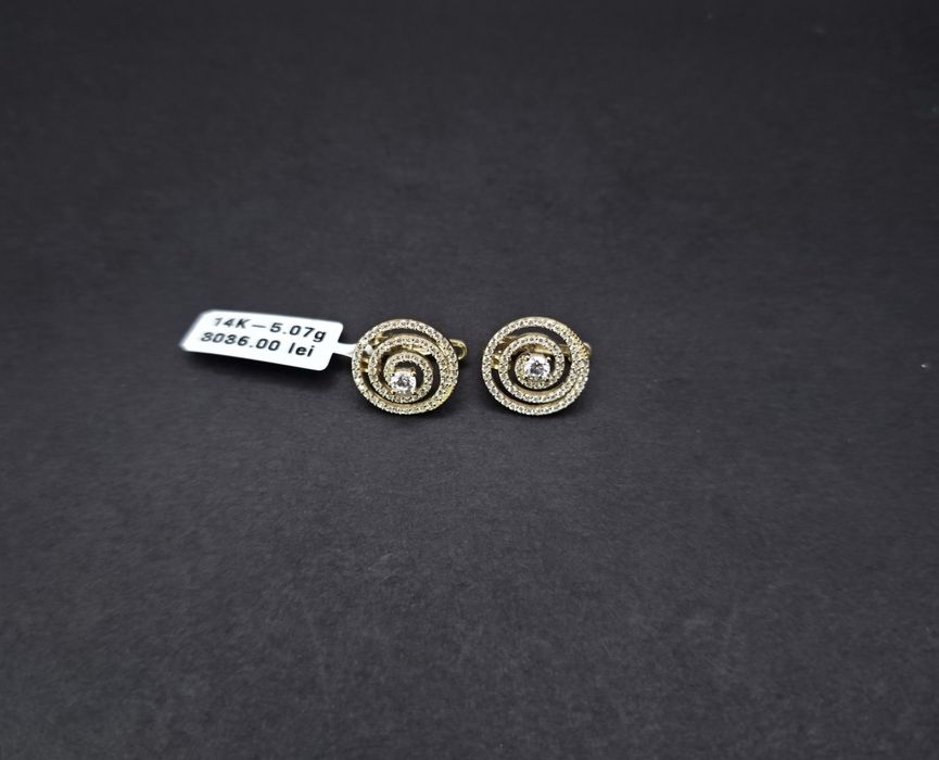 Bijuteria Royal cercei aur 14k 5.07 gr