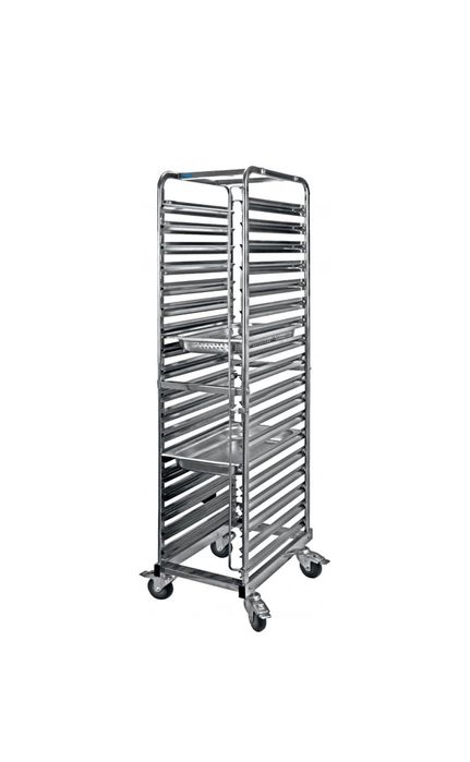 Cărucior de inox 18 tavi
