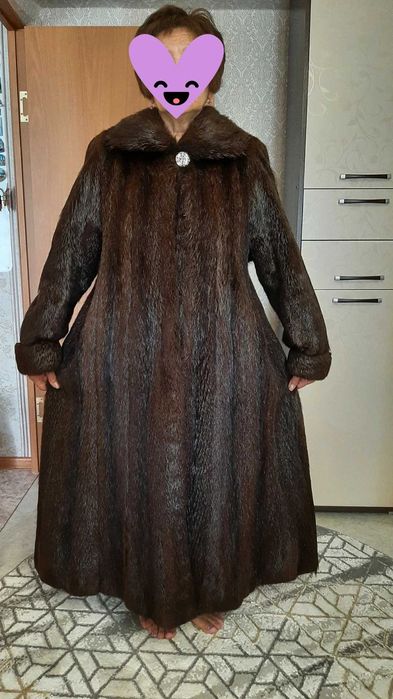 Шуба нутриевая размер 54-56 размер