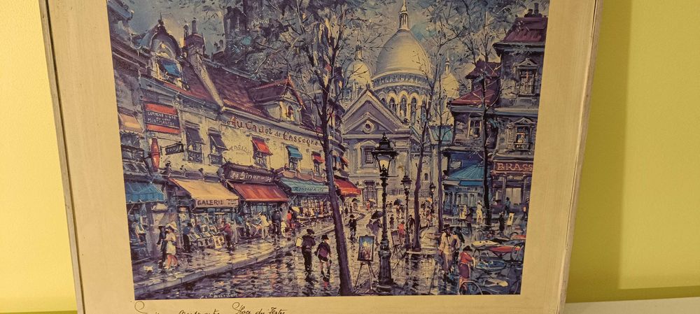 Две картини от Париж - цветни литографии