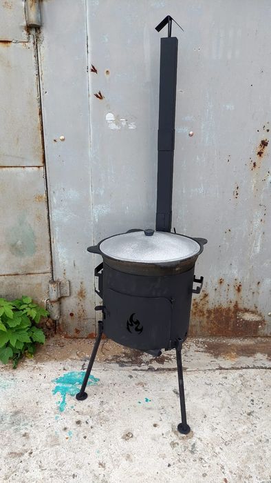 Печка с казаном 12 л.