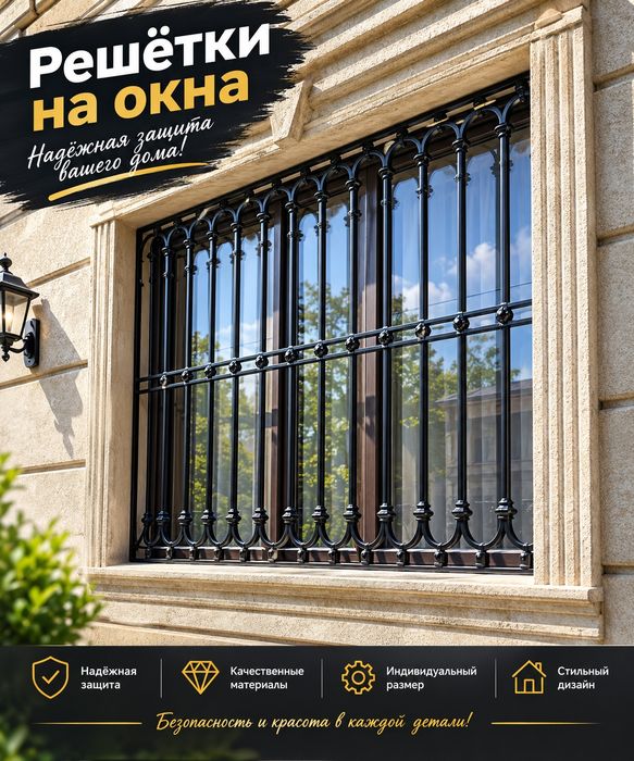 Решётки на окна металлические