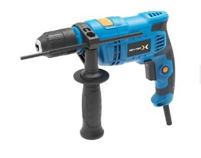 Masina de gaurit cu percutie cu fir Dexter, 650 W, autostrangere