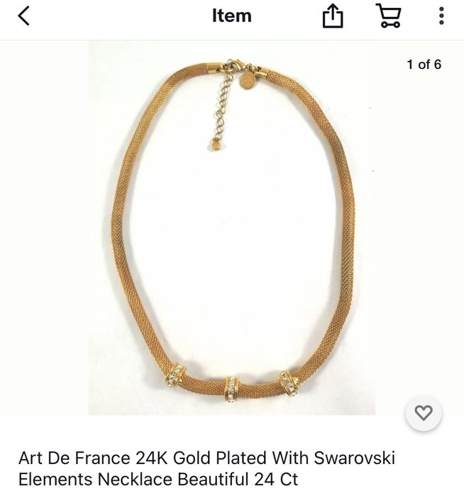 Swarovski gold 24k