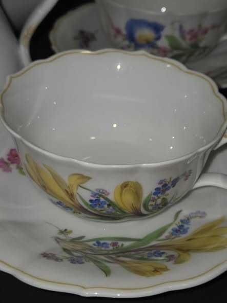 Сервиз за чай "Цветни букети" Meissen, 1930 г.