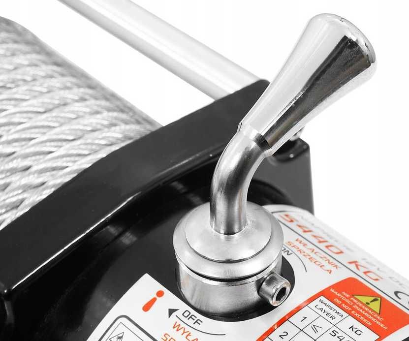 Troliu Auto 13500 LBS 12V Cablu Otel Wireless Factura Garantie