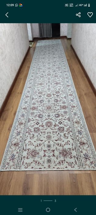 Дорожка 80см*5метров б/у 15000