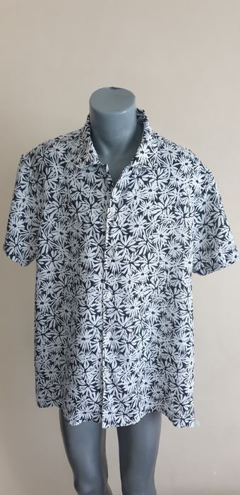 Michael Kors 100 % Лен Linen Mens 2XL НОВО! ОРИГИНАЛ! Мъжка Ленена Риза!