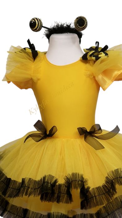 Albină costum serbare carnaval halloween spectacol rochiță galbena