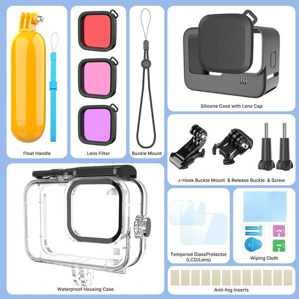 Комплект Подводно Снимане -GoPro Hero 9/10/11/12/13- GARV Water Protec
