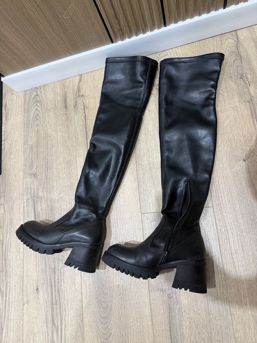 Сапоги-ботфорты зимние