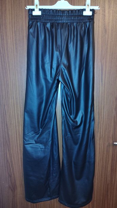 Черен кожен панталон