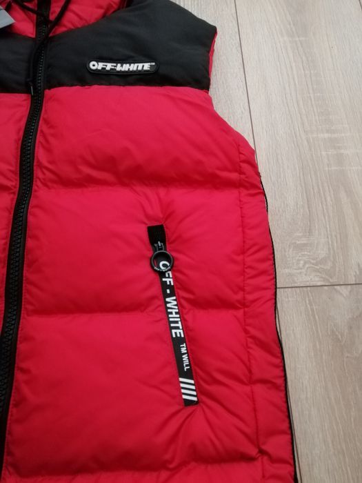 Off-White мъжки елек в червен цвят L XL