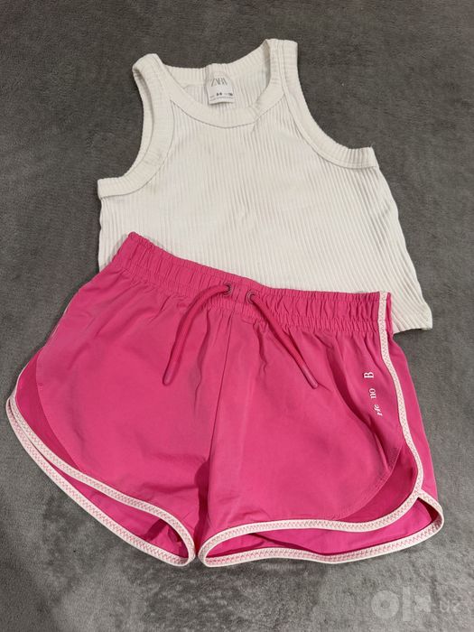 Шорты и топ zara 7-8 лет