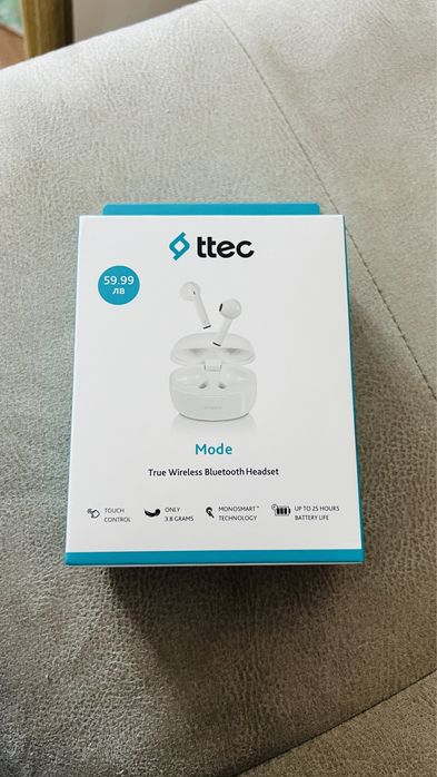 Безжични слушалки “Ttec” Чисто нови! Неразопаковани