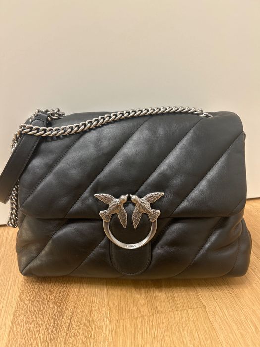 Кожена чанта Пинко