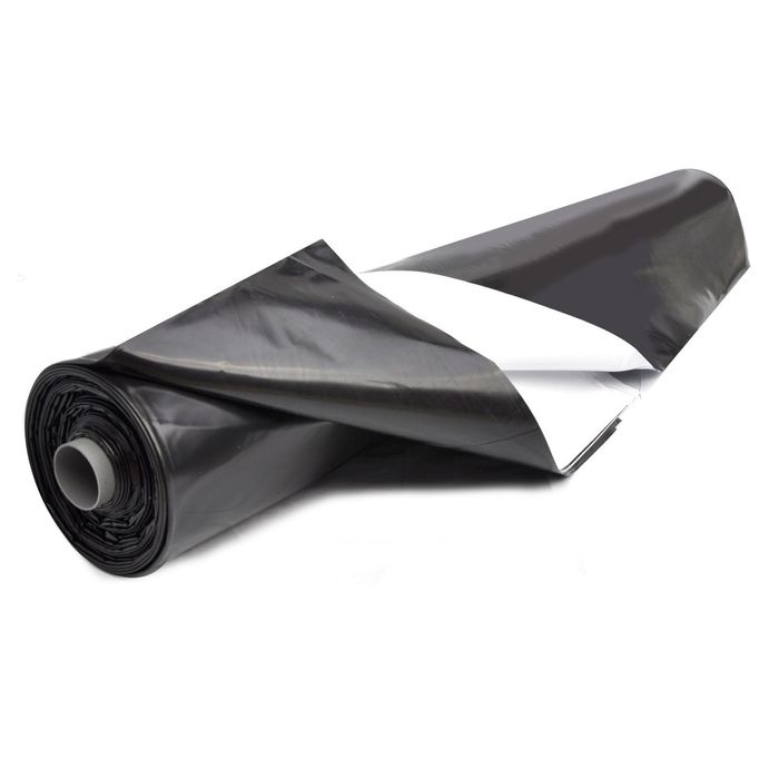 Folie albă-neagră 5010 Plastika Kristis