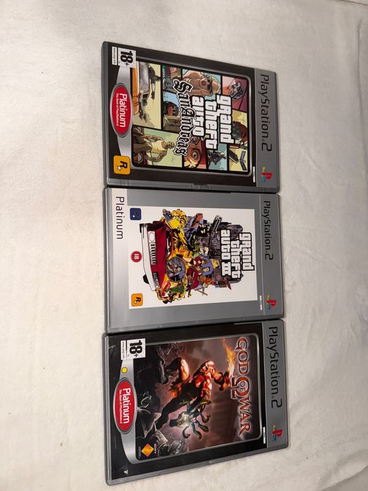 Jocuri  ps2 noi ,complete gta 3,gta san andreas,god of war