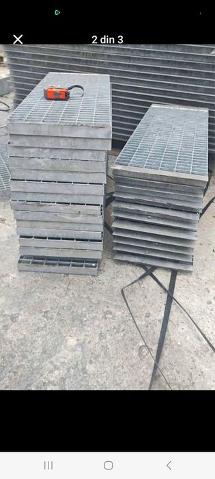 Trepte metalice și grătare galvanizate la diferite dimensiuni debitam
