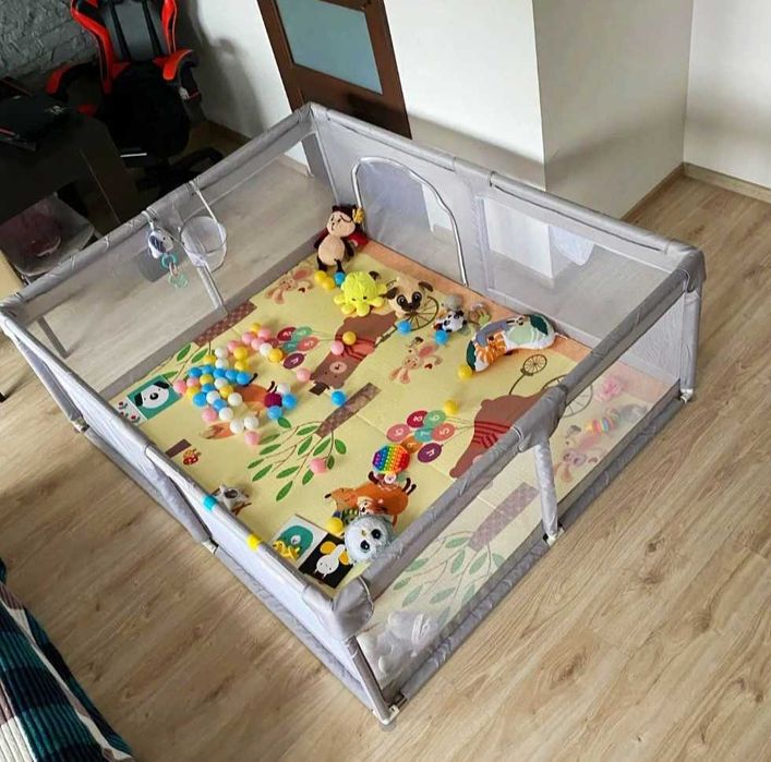 НОВА 150х150см Голяма детска кошара за игра за бебе/ ограда ВИСОК КЛАС