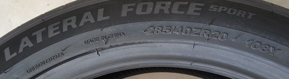 285/40 R20 108Y XL UNIGRIP (Gripmax) Anvelope noi vara protectie janta
