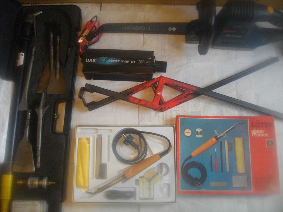 Тандем трион Пневматичен скрепер Инвертор 12/24V Поялник Щипка бордюри